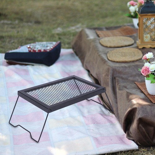 Folding campfire grill - grill, grate