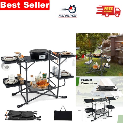 Portable camping kitchen table - kitchen,