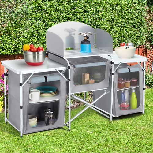 Folding table camping kitchen - folding,